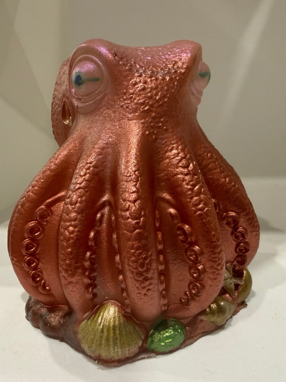 Resin Octopus Vase in Shimmery Coral Pink - Picture 6 of 10